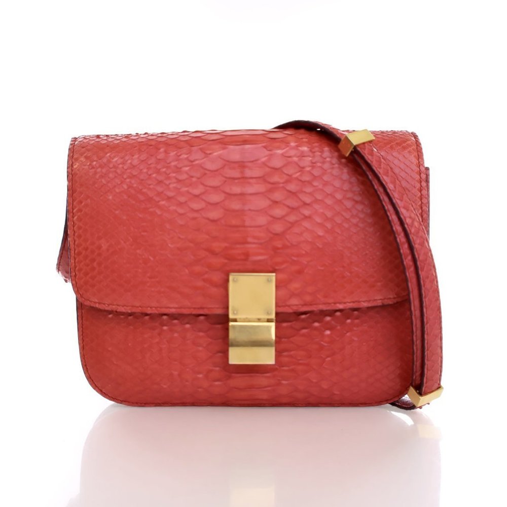 Celine Medium Python Box Bag - image 1